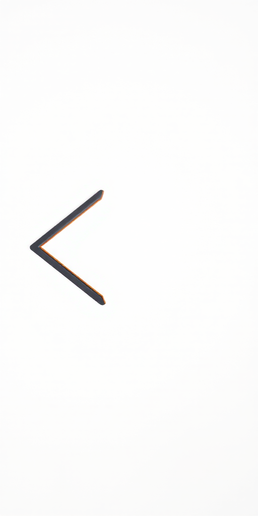 Create a high-resolution image of a left-facing arrow with a smooth gradient, portrayed against a light background, captured using a DSLR camera at f/2.8, ISO 100, with a 50mm lens in a macro style to enhance detail.