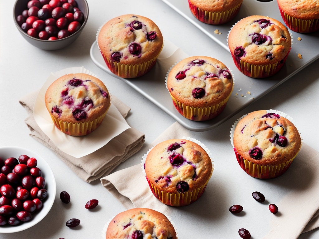 cranberry muffins with dried cranberries