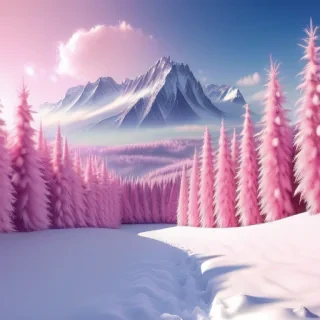 pink winter wallpaper