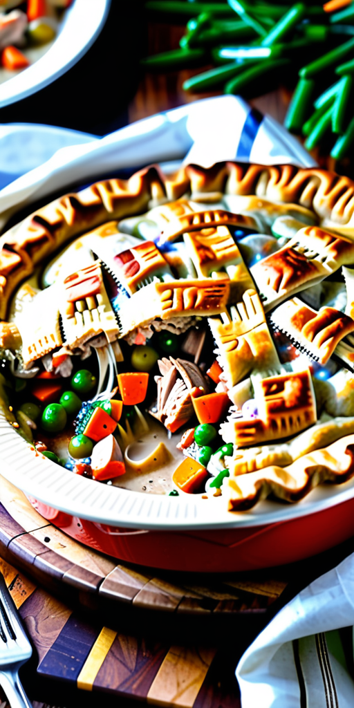 dad's leftover turkey pot pie