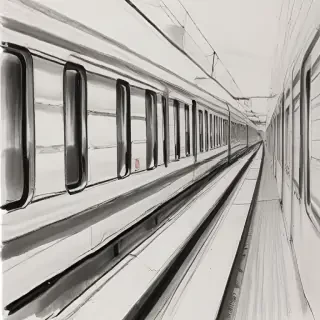 train sketch