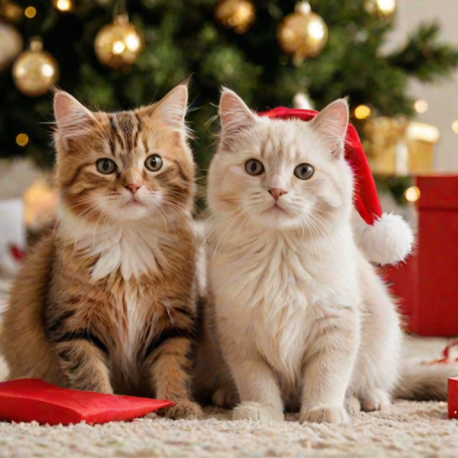 merry christmas cats images