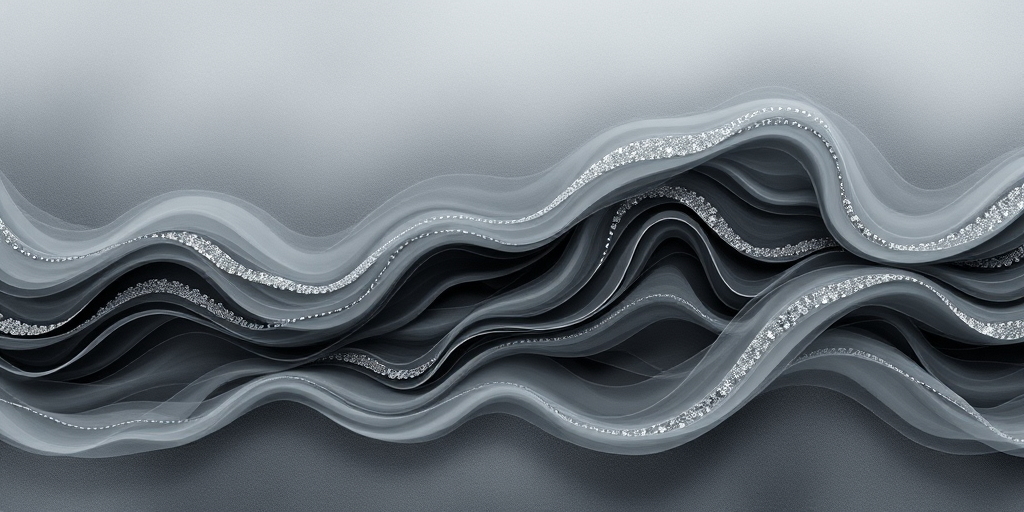 Smoky grey ombre in the "Misty Mountain" design features long, flowing layers and silver accents for ethereal beauty