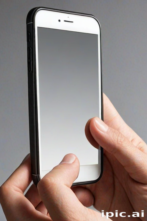hand holding cell phone