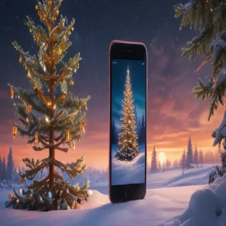 christmas phone wallpaper aesthetic