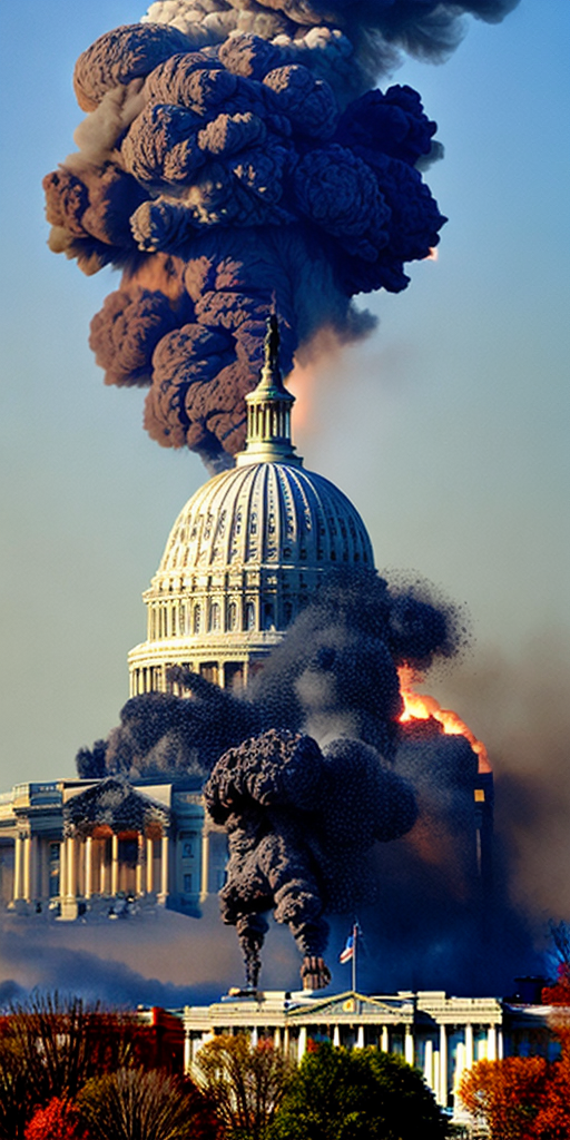 big explosion in the capitol building