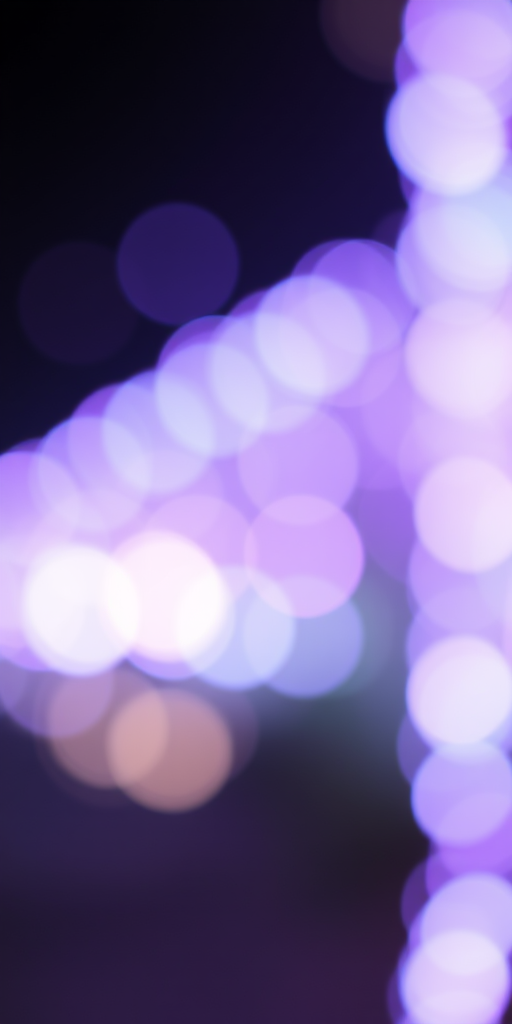 create a soft bokeh background with pastel purple and blue circular light spots, use a Canon EOS R5 camera, f/1.8 aperture, ISO 100, 50mm lens, shot at a distance to enhance depth of field and create a dreamy effect