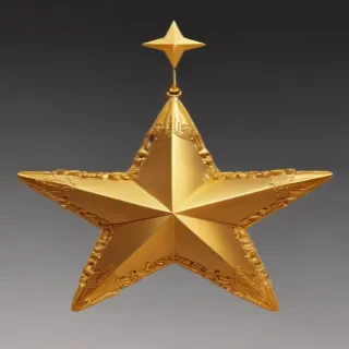 golden star transparent