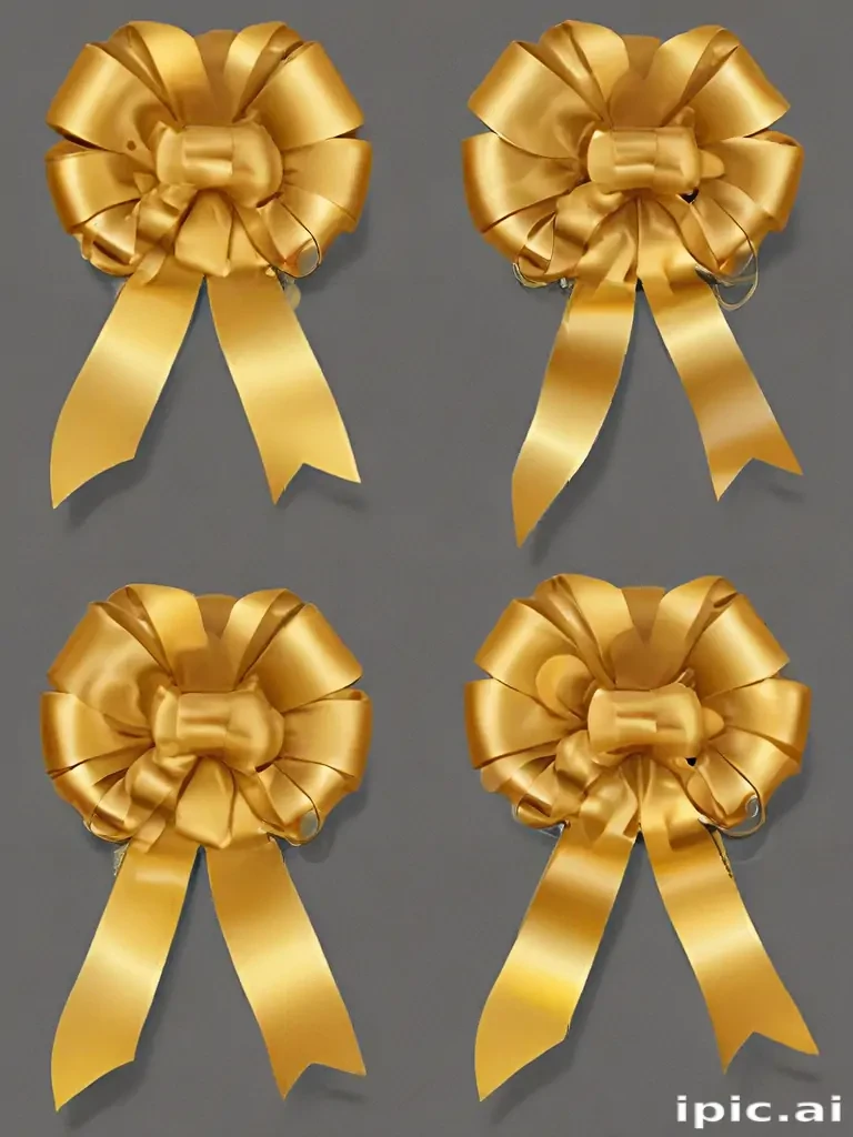 gold ribbon clipart