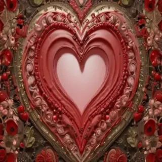 aesthetic heart background