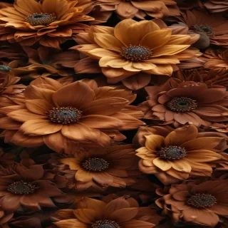 aesthetic brown flowers