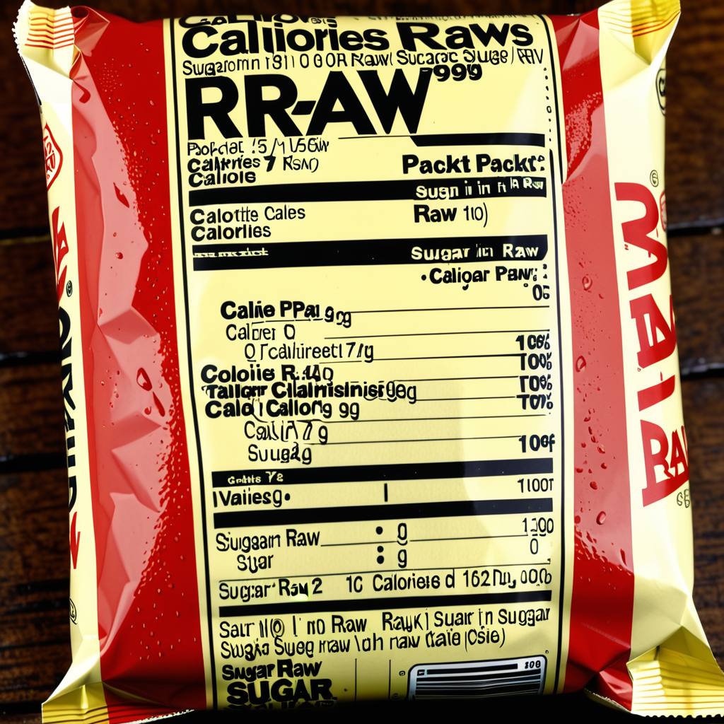 sugar in the raw packet calories