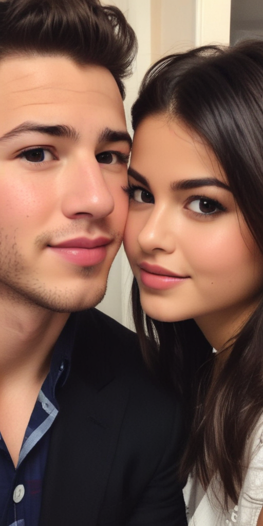 nick jonas with selena gomez