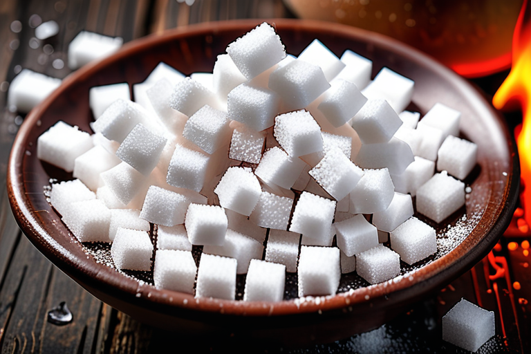 what temperature does sugar burn