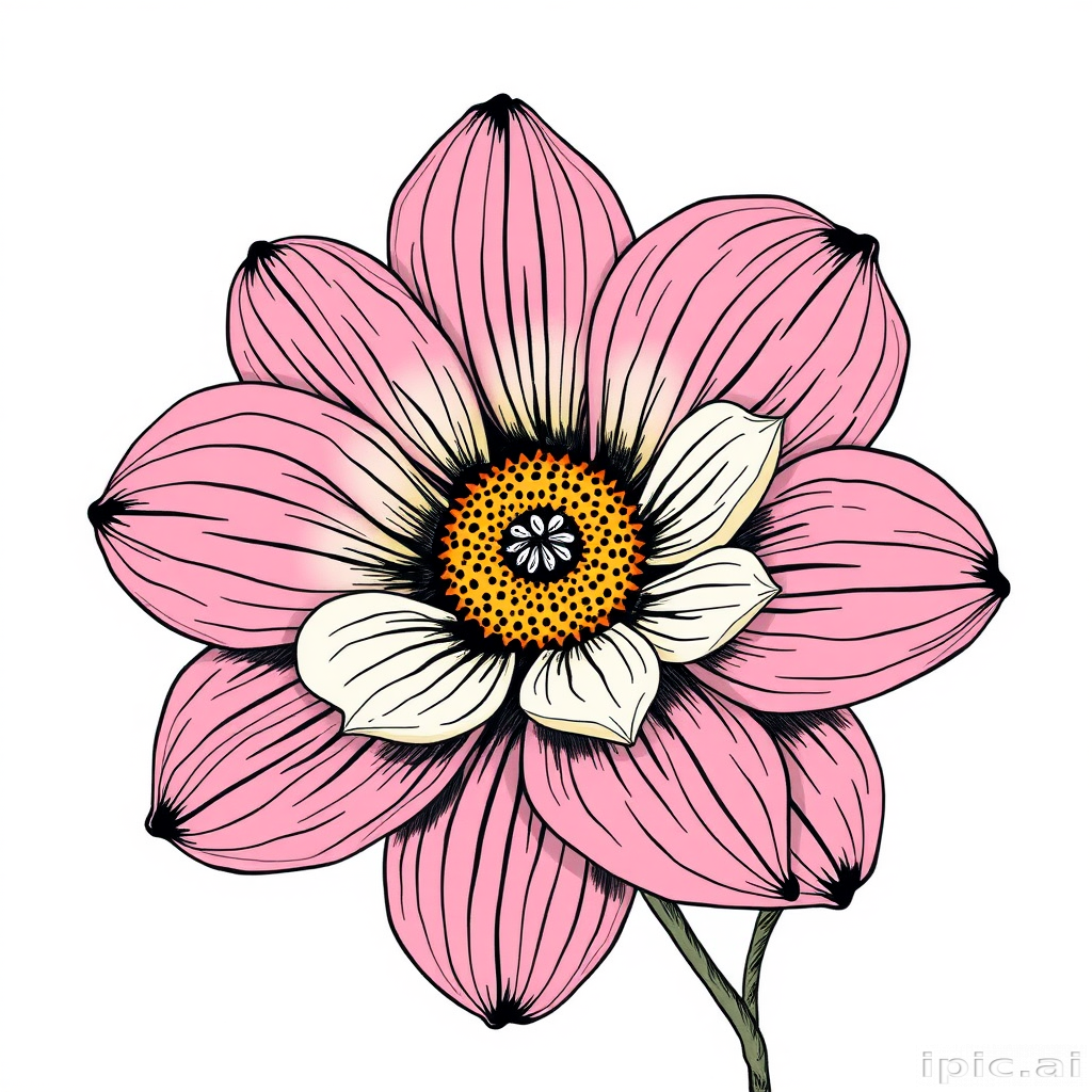 flower drawing aesthetic