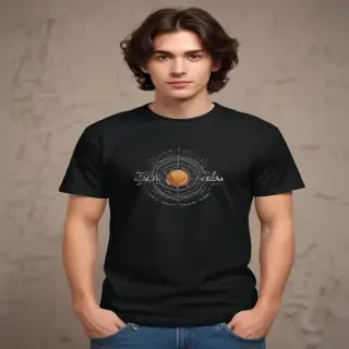 mockup tshirt black