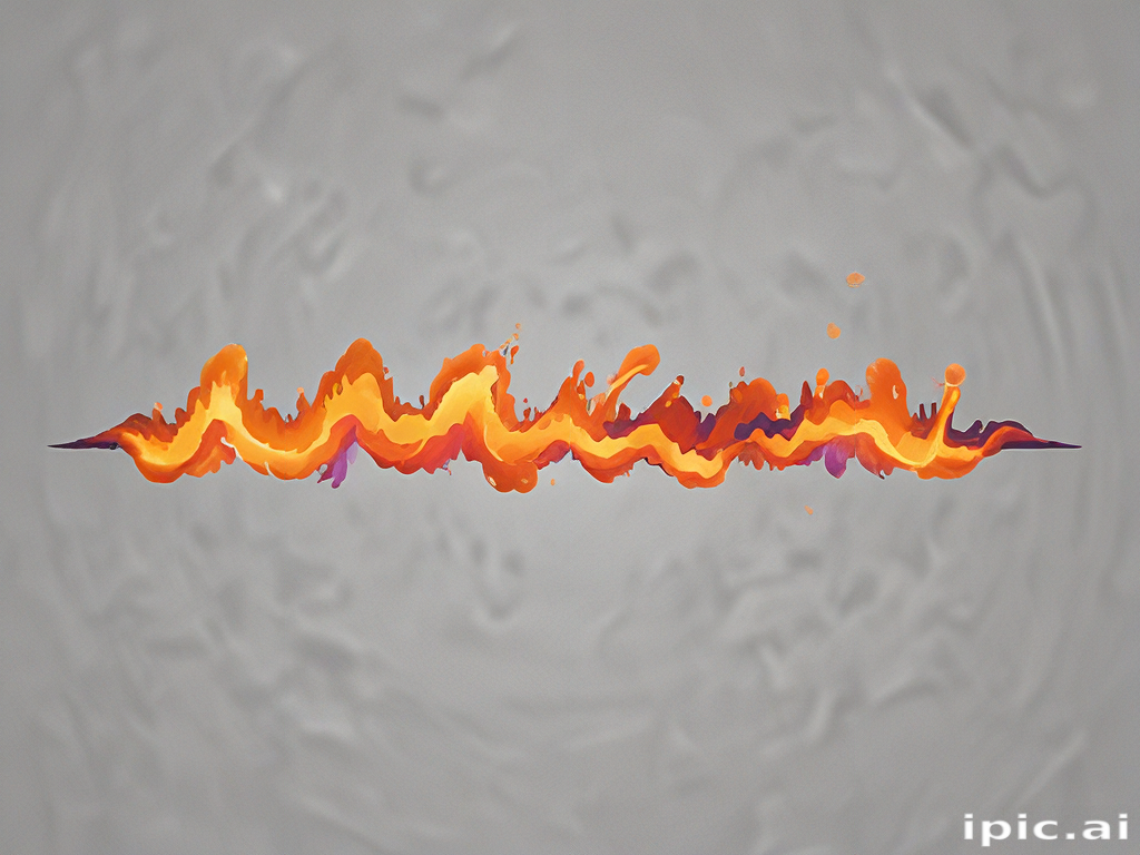 Dynamic Flames Erupting in Vibrant Hues Against a Soft Gray Background