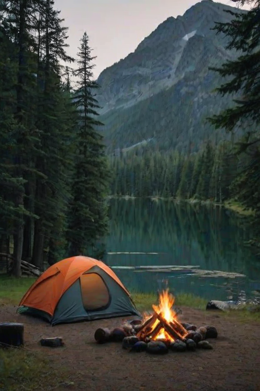 camping background pic