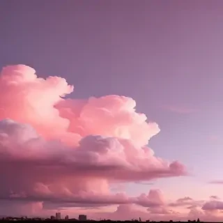 aesthetic pink clouds
