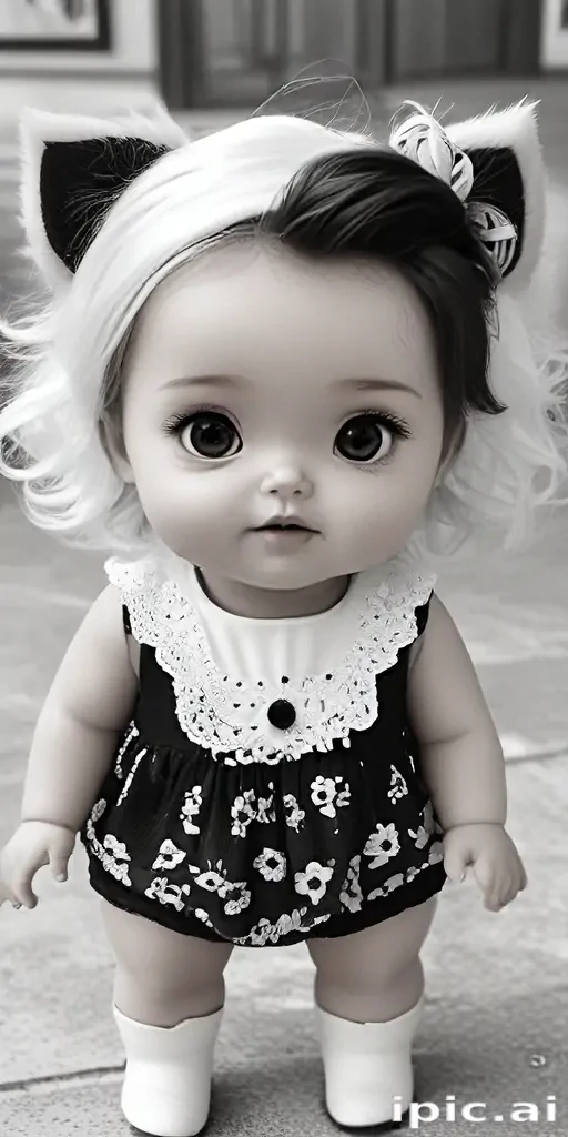 cute black and white