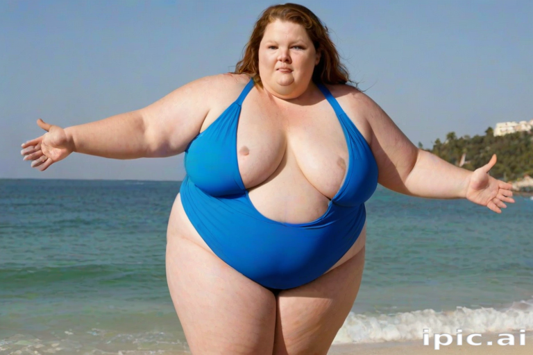 morbidly obese woman in bikini