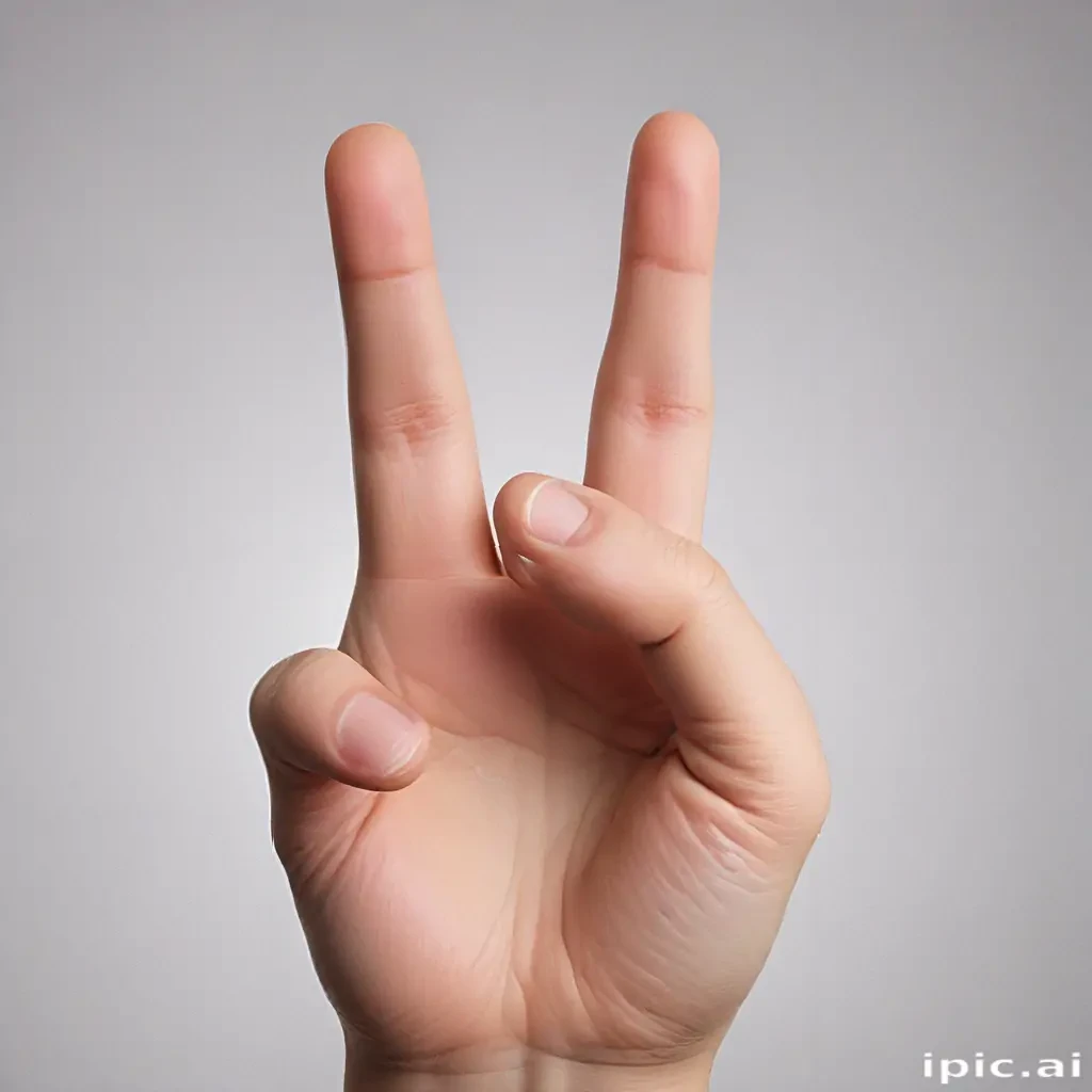 middle finger transparent