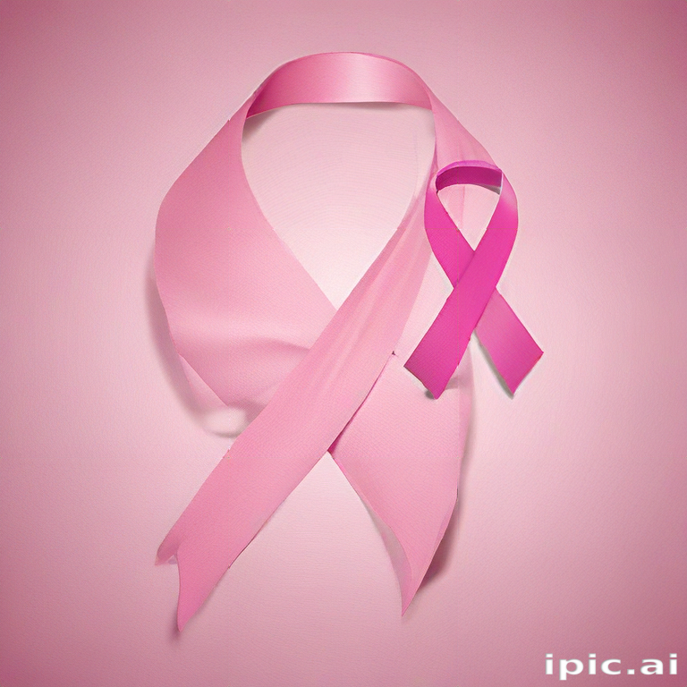 Pink Ribbon Symbolizing Hope and Awareness for Breast Cancer Support