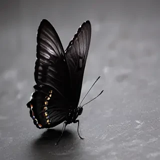 black butterfly wallpaper