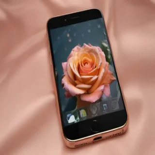 rose gold iphone screensaver