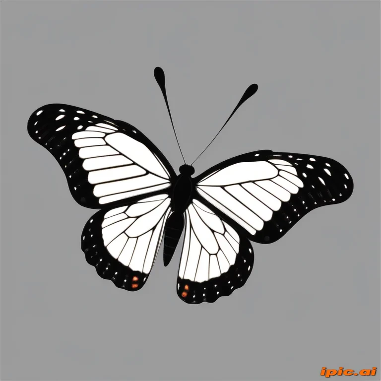 butterfly png black and white