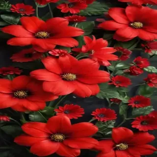 flower background red