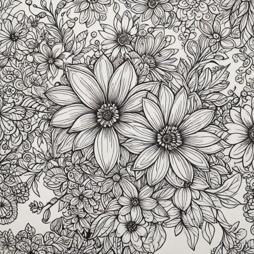 flower doodle art