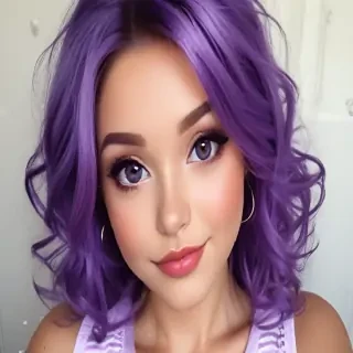 purple cute