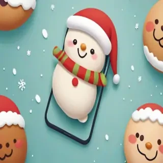 cute christmas phone wallpaper