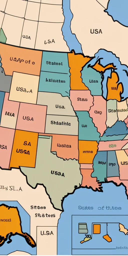 map of the usa states