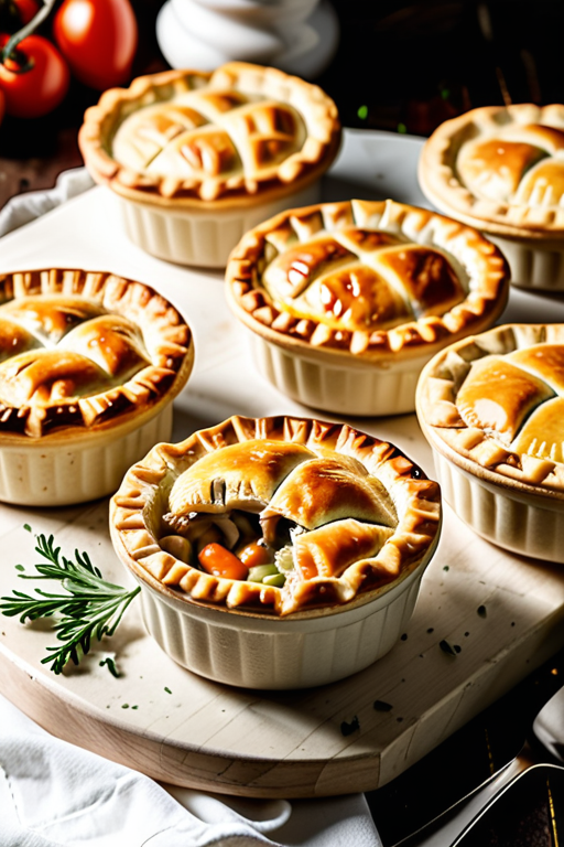 what to serve with mini chicken pot pies