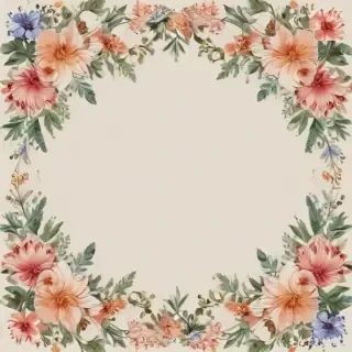 free flower border clipart
