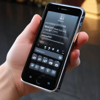 phone with hand