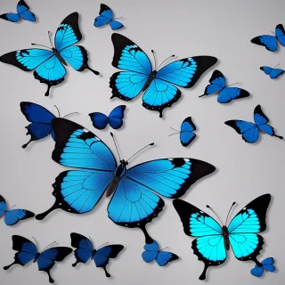 blue butterfly png