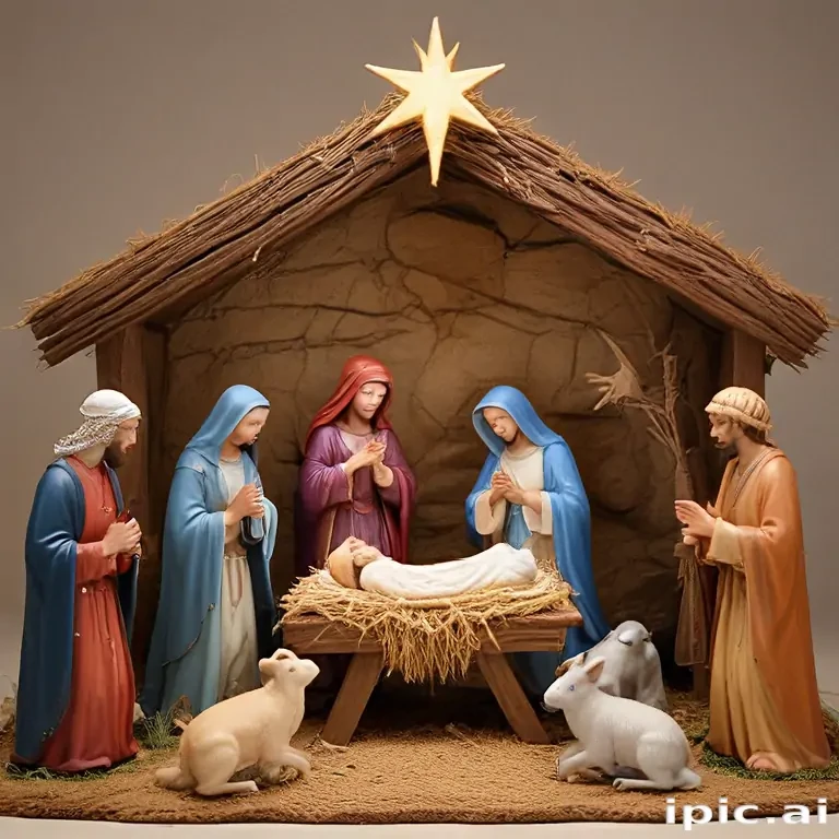 free christmas nativity scene