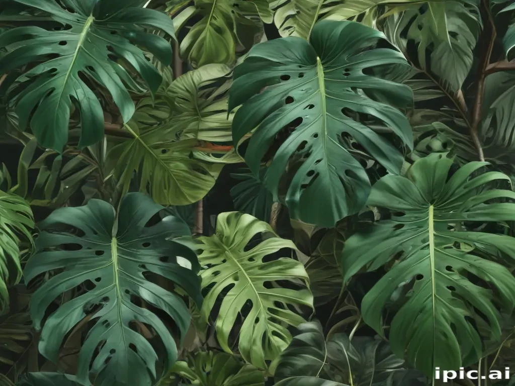 aesthetic monstera wallpaper