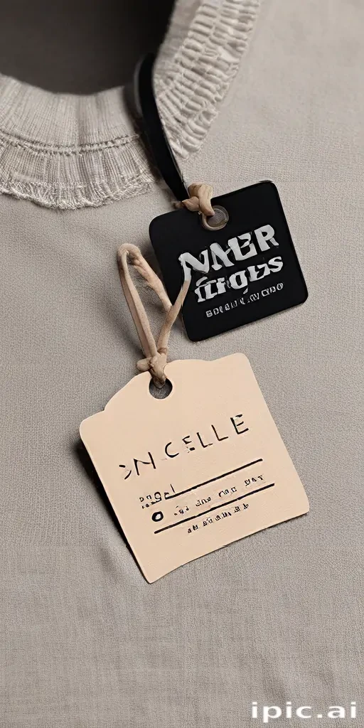 clothing tag mockup