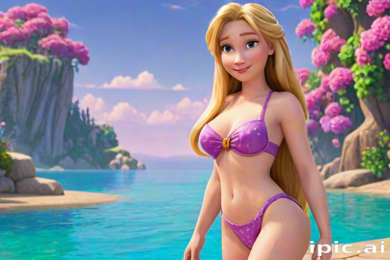 rapunzel in bikini