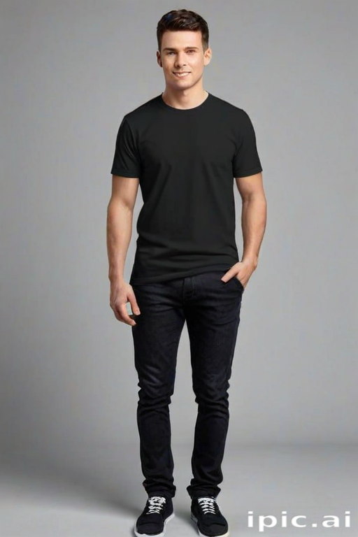 black tee shirt mockup