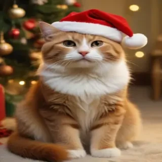 merry christmas cats images