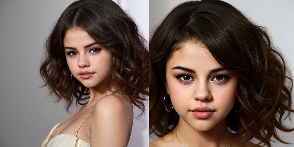 selena gomez with curly hair