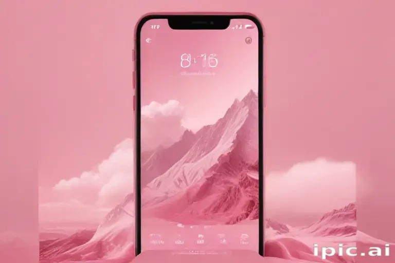 pink home screen