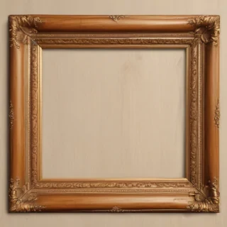 wooden picture frame png