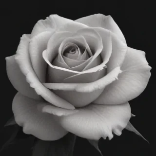 rose with black and white background
