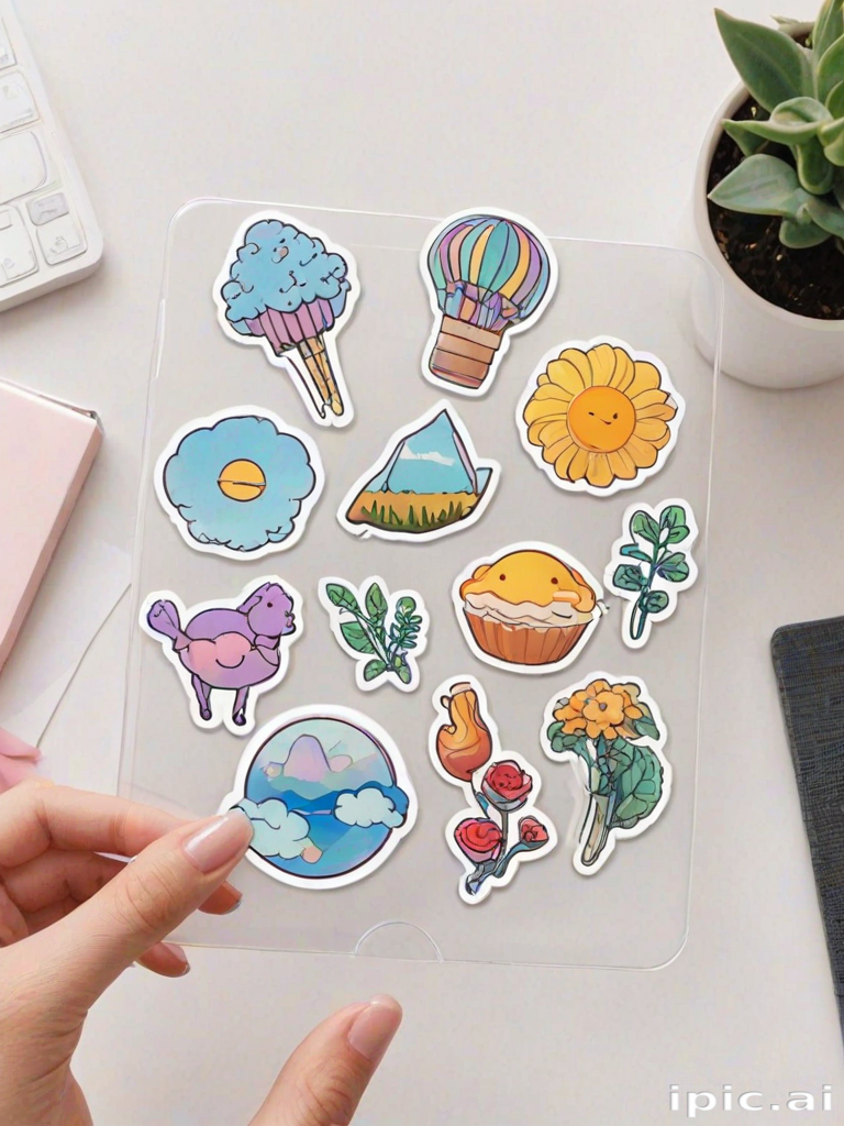 aesthetic transparent stickers